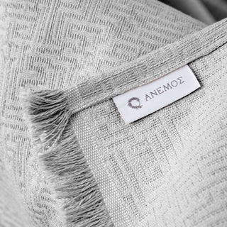 Plaid deux places Uni Gris 170x260cm.