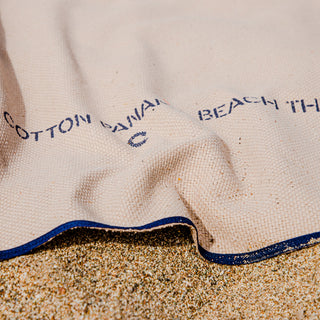 Recycled cotton beach throw 150x200cm.