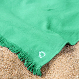 Serviette de plage Pestemal Kimolos Vert 90x180cm.