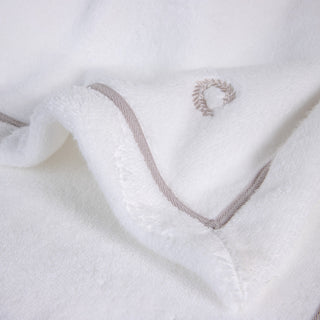 Karussell-Handtuch-Set Weiß-Rosa 3-tlg