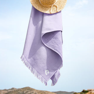 Beach Towel Pestemal Kimolos Lilac 90x180cm.