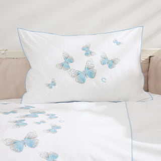 Μαξιλαροθήκη Bebe New Butterflies Αναδίπλωση 35x50 White Ciel