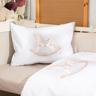 Μαξιλαροθήκη Bebe Rocking Horse Αναδίπλωση 35x50 White