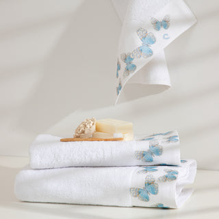 Rosa Karussell Bimsstein Kinderhandtuch-Set 3-tlg