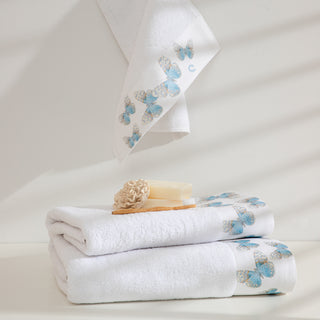 Rosa Karussell Bimsstein Kinderhandtuch-Set 3-tlg