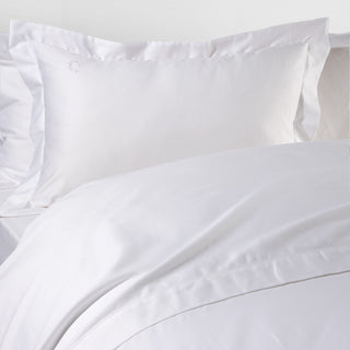 Hotel Line Handstich White 4pcs super double bed sheet set.