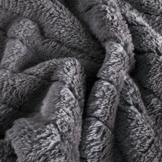Vison Waves Athracite Blanket In single and super double
