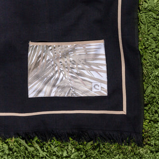 Πετσέτα Black Lined Με Τσέπη Borneo 90x180εκ.