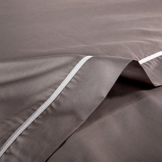 Hotel Line Oxford Anthracite - Gray Extra Double Bed Sheet Set 4 pcs.