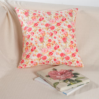 Διακοσμητική Μαξιλαροθήκη 45x45 Pink Roses