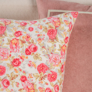 Διακοσμητική Μαξιλαροθήκη 45x45 Pink Roses