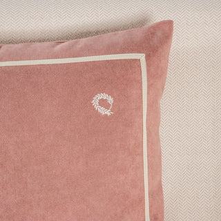 Coussin décoratif Rayure Rose 45x45cm.