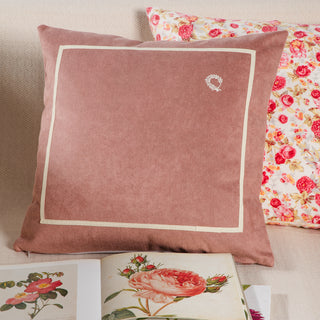 Coussin décoratif Rayure Rose 45x45cm.