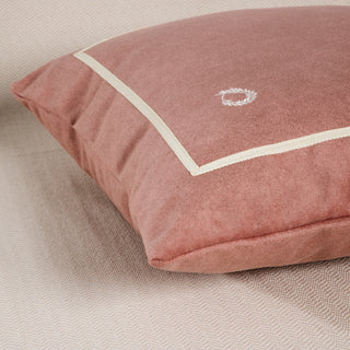 Coussin décoratif Rayure Rose 45x45cm.