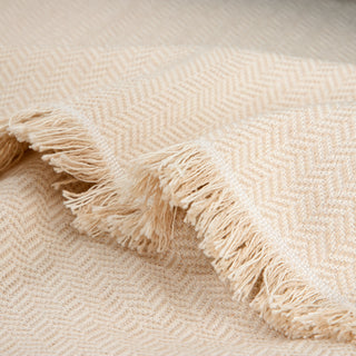 Ριχτάρι Πολυθρόνας Herring Bone Amina 170x170 Ecru