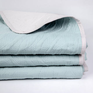 Super Double Blanket Washed Micro Mint - Beige 220x240 cm.