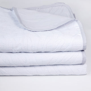 Blanket Washed Micro White - Gray 220x260 cm.