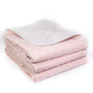 King Size Duvet Cover Washed Micro Pink - Beige 240x260cm.