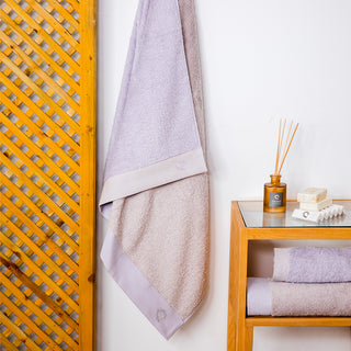 Double Face Lilac-Grey Body Towel 80x150cm.