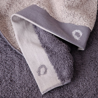 Body Towel Double Face Grey-Sand 80x150cm.