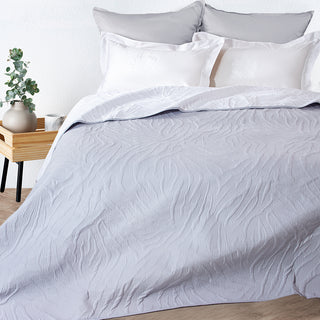 Blanket Single Washed Micro White - Gray 160x220 cm.