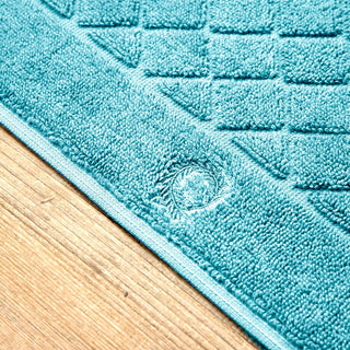 Tapis de bain Jacquard Diamant Menthe 48x83cm.