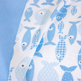 Draps Bebe Filta Mini Fish Ciel Ensemble de 3 pcs 120x170cm.