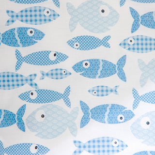 Σεντόνια Bebe Filta Mini Fish Ciel Σετ 3τμχ 120x170εκ.