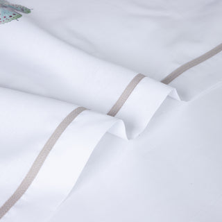 Σετ Σεντόνια Μονά Hotel Line Solitaire New Butterflies 170x270 White Mint