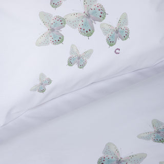 Σετ Σεντόνια Μονά Hotel Line Solitaire New Butterflies 170x270 White Mint