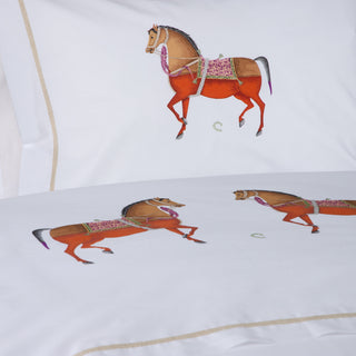 Σετ Σεντόνια Μονά Hotel Line Solitaire Iranian Horse 170x270 White Beige