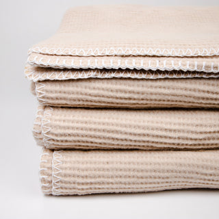 Super Double Blanket Summer Cotton White 220x240cm.
