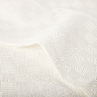 Extra-Decke für Doppelbett, Viskose-Piqué, gebrochenes Weiß