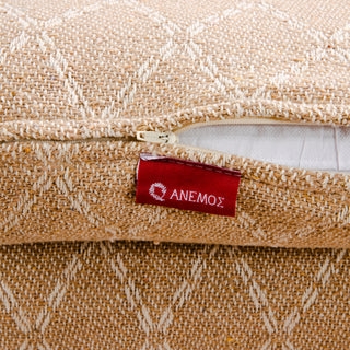 Kissen Boho Natural Rhombus Beige 50x50cm.