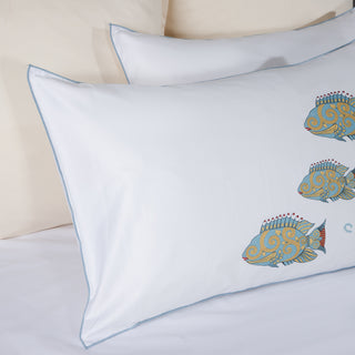 Ζεύγος Μαξιλαροθήκες Αναδίπλωσης Jewels Of The Sea  50x75 White