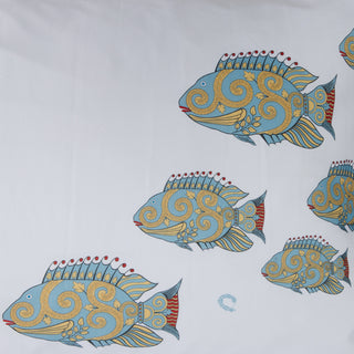 Ζεύγος Μαξιλαροθήκες Αναδίπλωσης Jewels Of The Sea  50x75 White