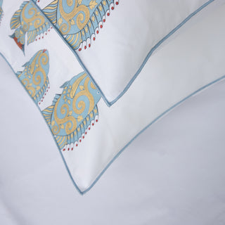 Ζεύγος Μαξιλαροθήκες Αναδίπλωσης Jewels Of The Sea  50x75 White