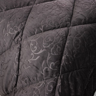 Couette Superdouble Velours Iron Works Gris Foncé 220x240cm.