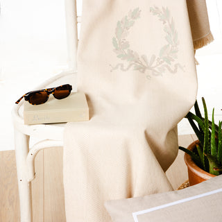 Ριχτάρι Πολυθρόνας Herring Bone Amina 170x170 Ecru