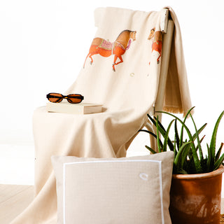 Ριχτάρι Πολυθρόνας Herring Bone Iranian Horse 170x170 Ecru