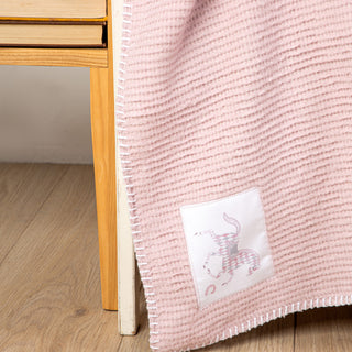 Κουβέρτα Bebe Summer Cotton Pink Carousel 110x140εκ.