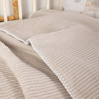 Blanket Bebe Summer Cotton Beige 110x140cm.
