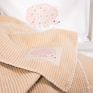 Κουβέρτα Bebe Summer Cotton Beige Σκαντζόχοιρος Pink 110x140εκ.