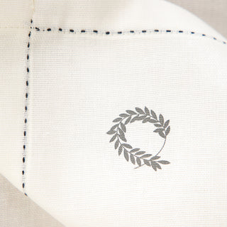 Πετσέτα Φαγητού AERO Hand Stitch White με Τύπωμα 50x50εκ.