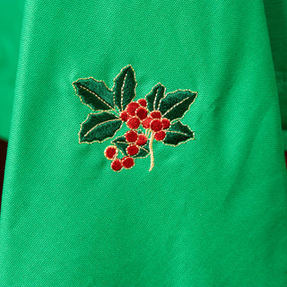 Nappe de Noël avec broderie Gui vert 170x230 cm