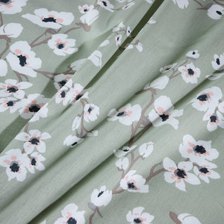 Σετ Σεντόνια Υπέρδιπλα Green Flowers 240x260