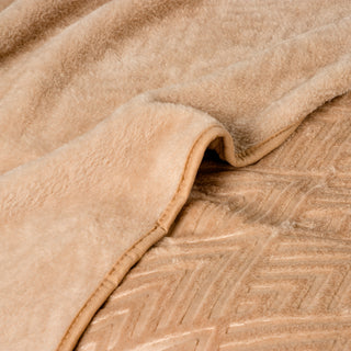 Κουβέρτα Soft Vison Beige Μονή 160Χ220
