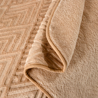 Κουβέρτα Soft Vison Beige Μονή 160Χ220