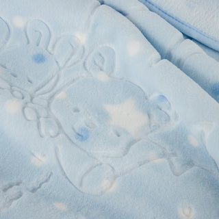 Κουβέρτα Bebe Soft Vison 100x120cm Balloon Light Blue