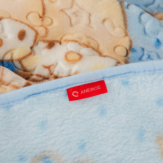 Κουβέρτα Bebe Soft Vison 100x120cm Little Bees Dark Blue